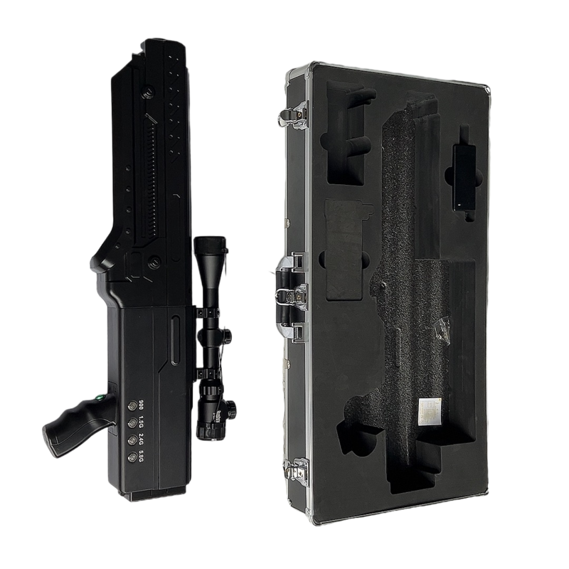  调兵山手持便携式枪型低空防御反制四通道A型