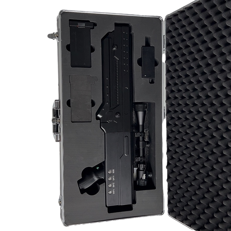  调兵山手持便携式枪型低空防御反制四通道B型